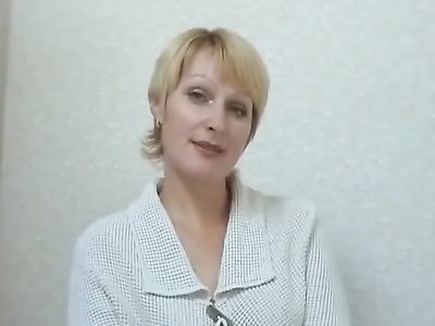 Светловолосая русская мака занимается вагинальным сексом на кастинге